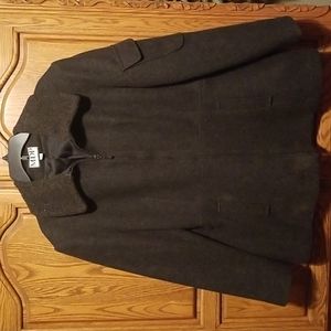 Mario De Pinto dark gray wool coat, size X-Large